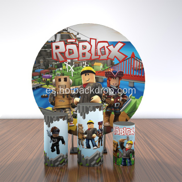 Roblox Round Fackdrop Cover Feliz cumpleaños